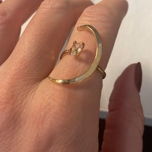 James Michelle, quartz,  14k gold fill ring